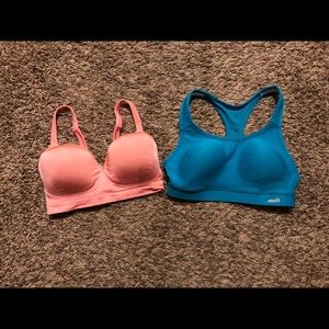 Bundle of two sports bras size medium